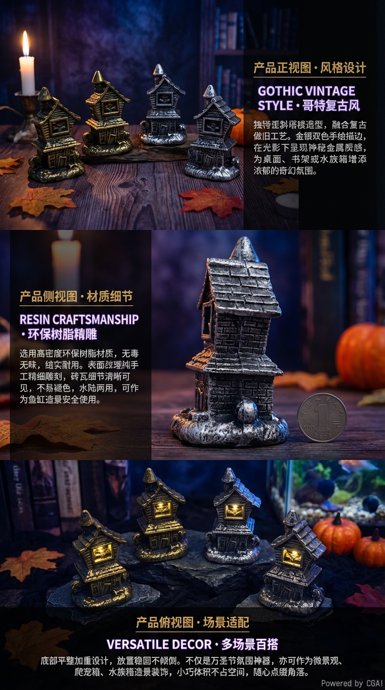 新款万圣节发光鬼屋详情2
