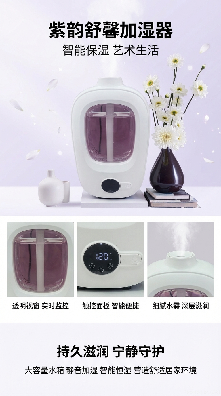 1. 便携式多功能USB加湿器香薰机静音办公家用  详情1
