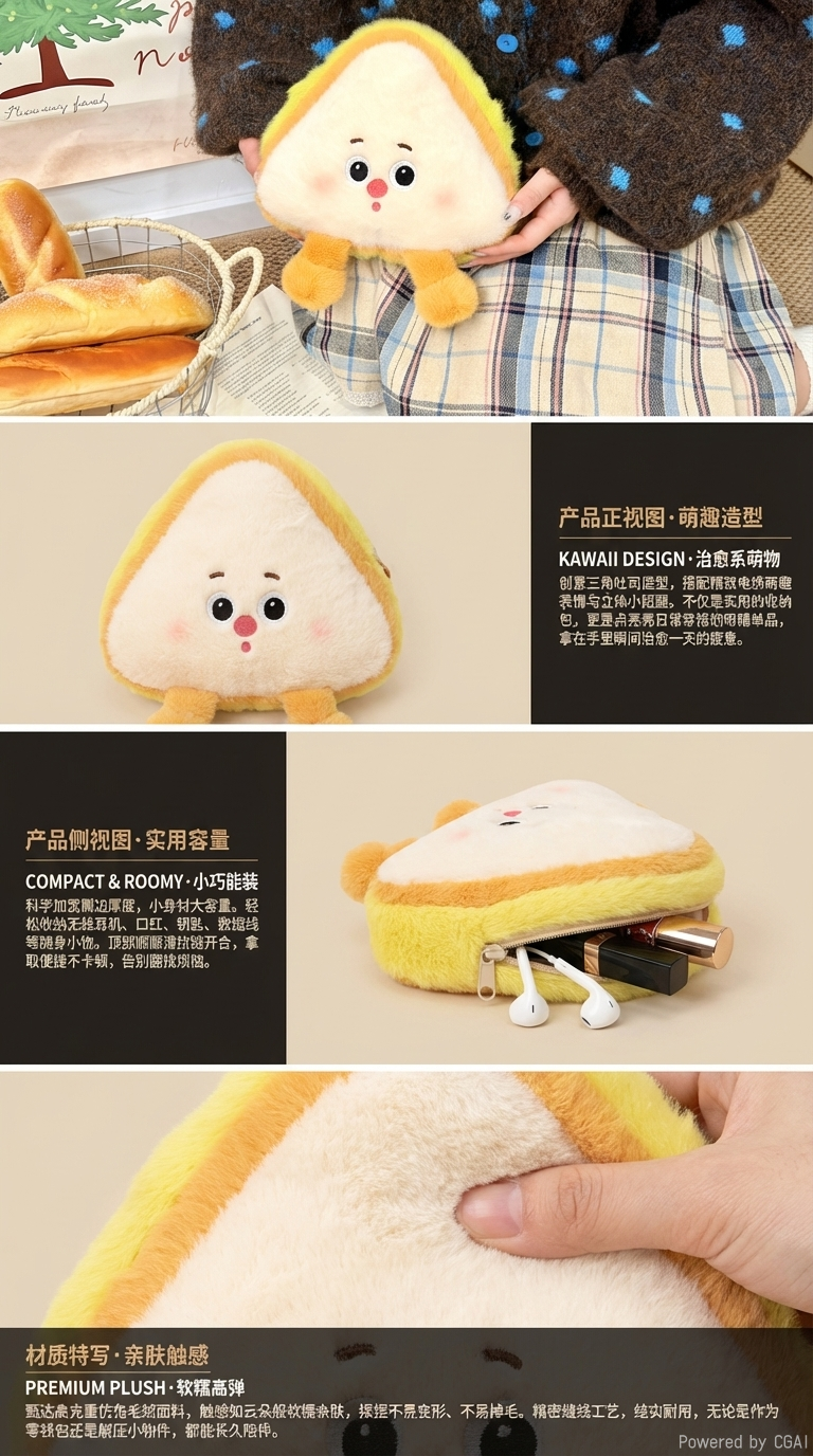 Ai-accompanied plush pendants, trendy toys, cute decorative pendants, trendy toys, plush pendants, trendy toys pic 2