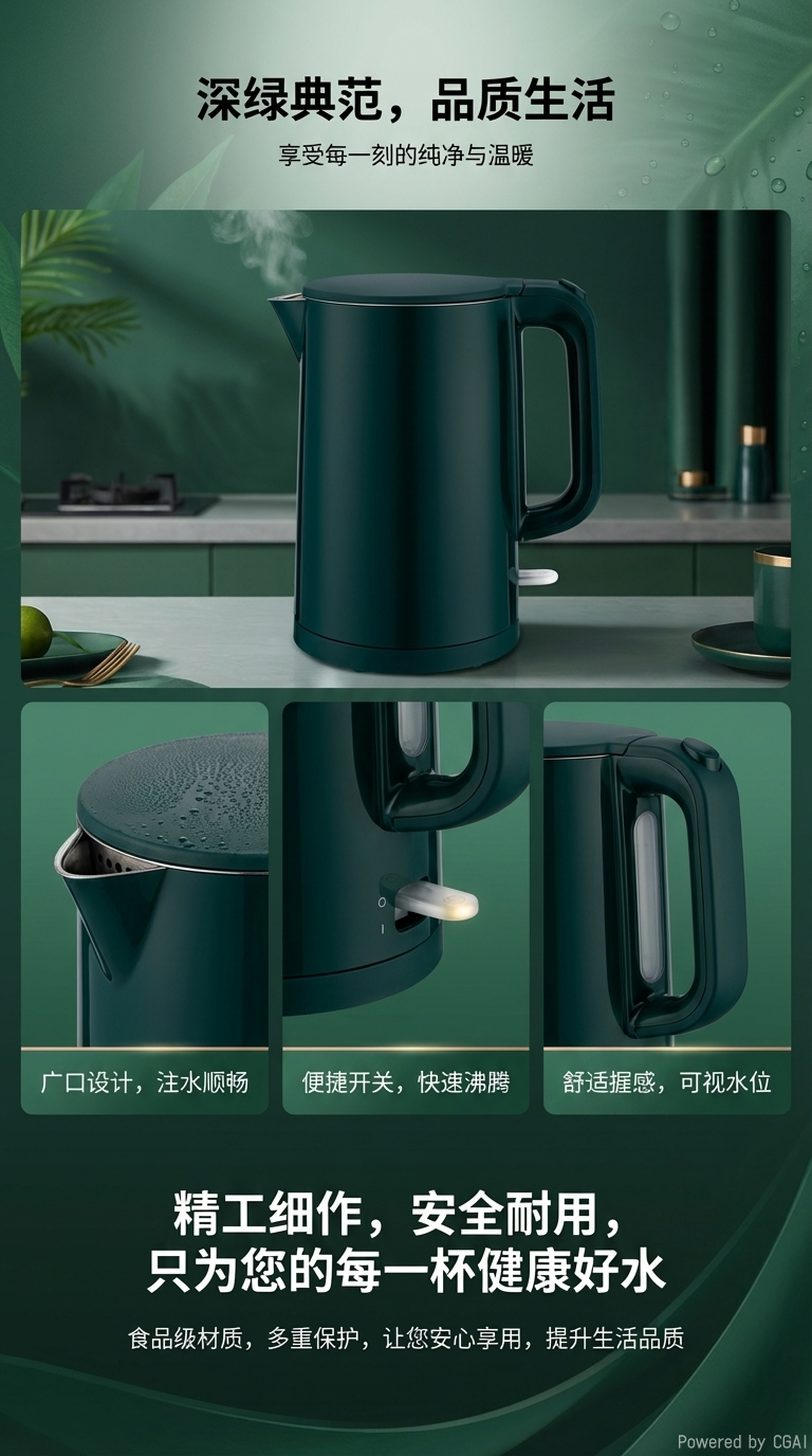 安博尔电热水壶厂家直销批发HB-K069详情2
