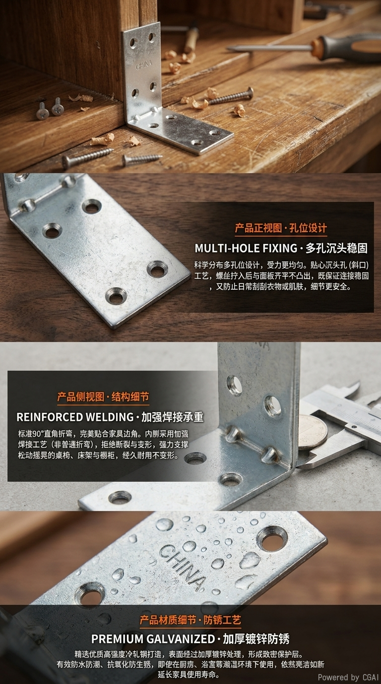 金属角铁 45度斜角铁 20*20mm 1米长 防锈钢材 焊接用建材详情2