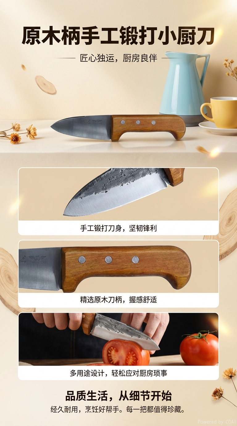 GM-0 fruit knife cocina multifuncional durable afilado aplicable frutas y verduras corte cuchillo de frutas pic 1