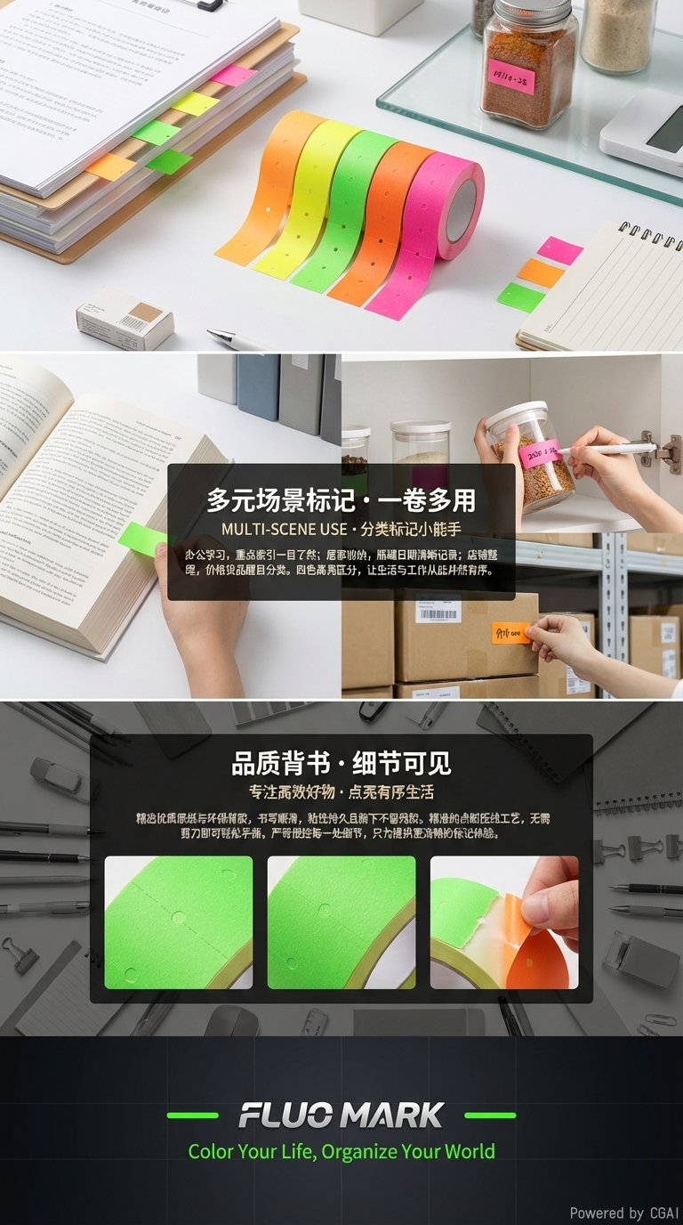 21*12mm彩色标价纸商品价格标签5500单排价格机用纸联发不干胶厂家直销详情3