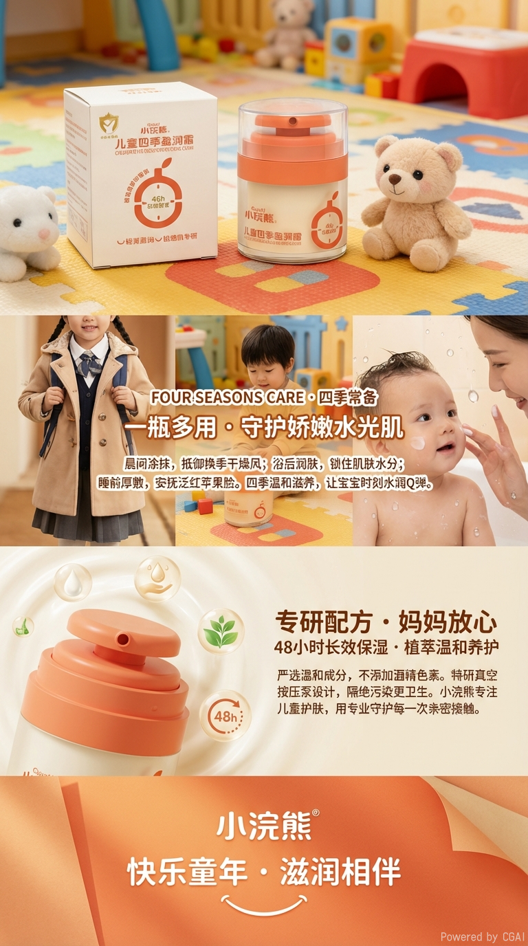 儿童四季盈润霜护肤霜 保湿 滋润 舒缓   （注：标题共58个字符，符合所有要求，关键词未重复，结构清晰，信息完整。）详情3