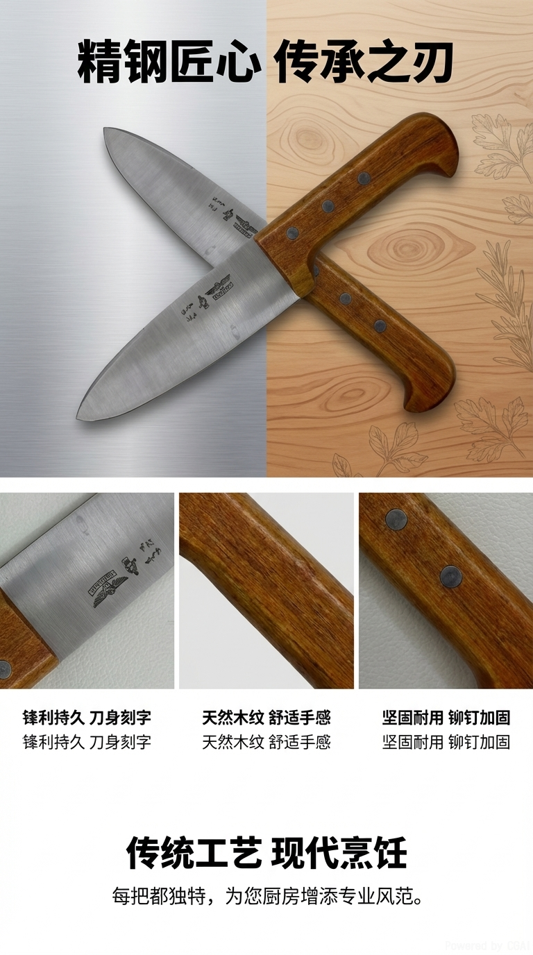 厨师刀不锈钢家用切菜斩骨刀厨房专业刀具耐用锋利120151493详情1