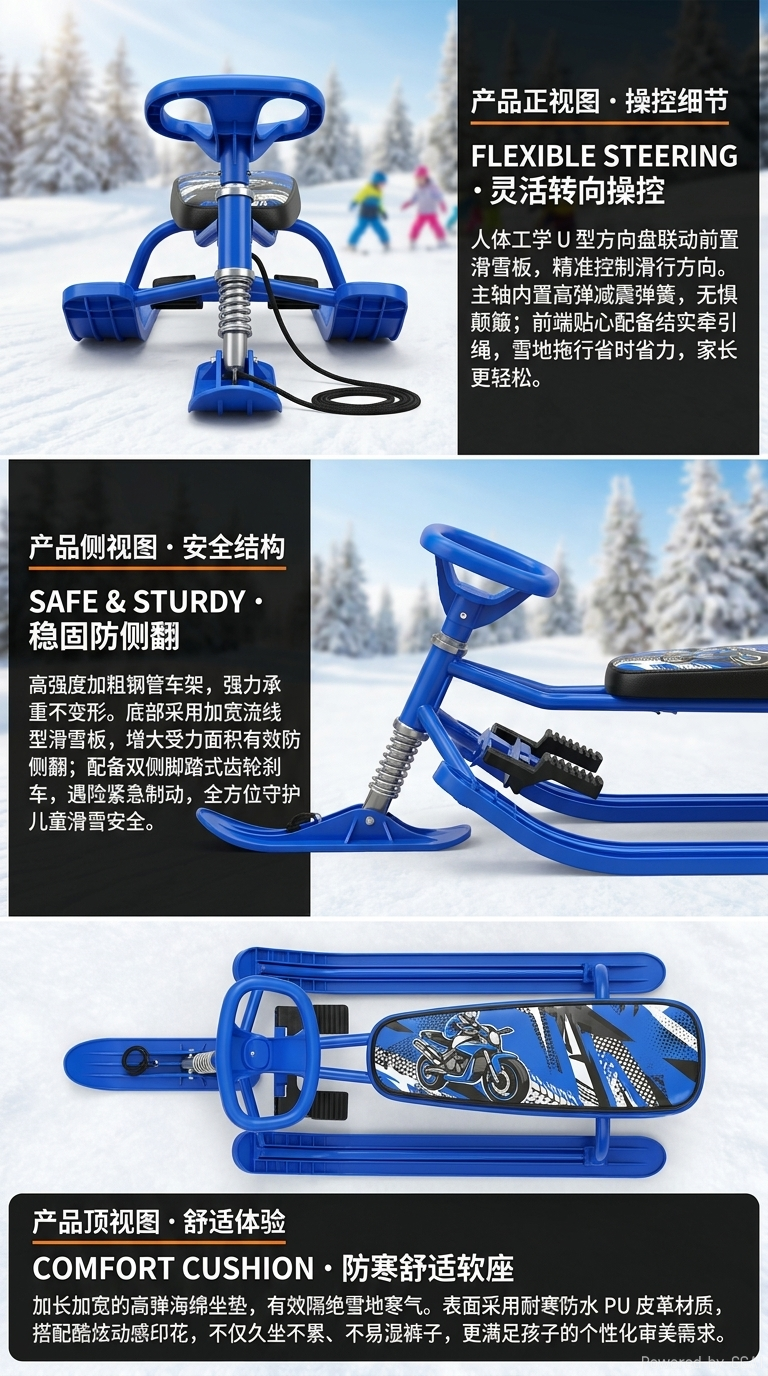 雪橇 滑雪圈 滑雪板  雪地用品  雪圈详情9