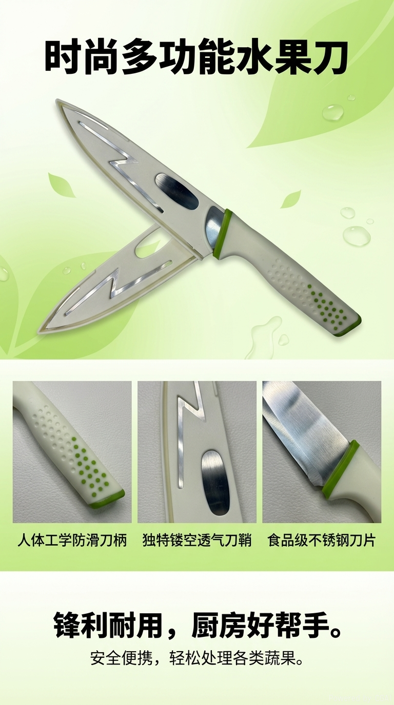 Cuchillo de frutas multifuncional cocina afilado durable aplicable corte de frutas y verduras cuchillo de frutas 122415592 pic 1