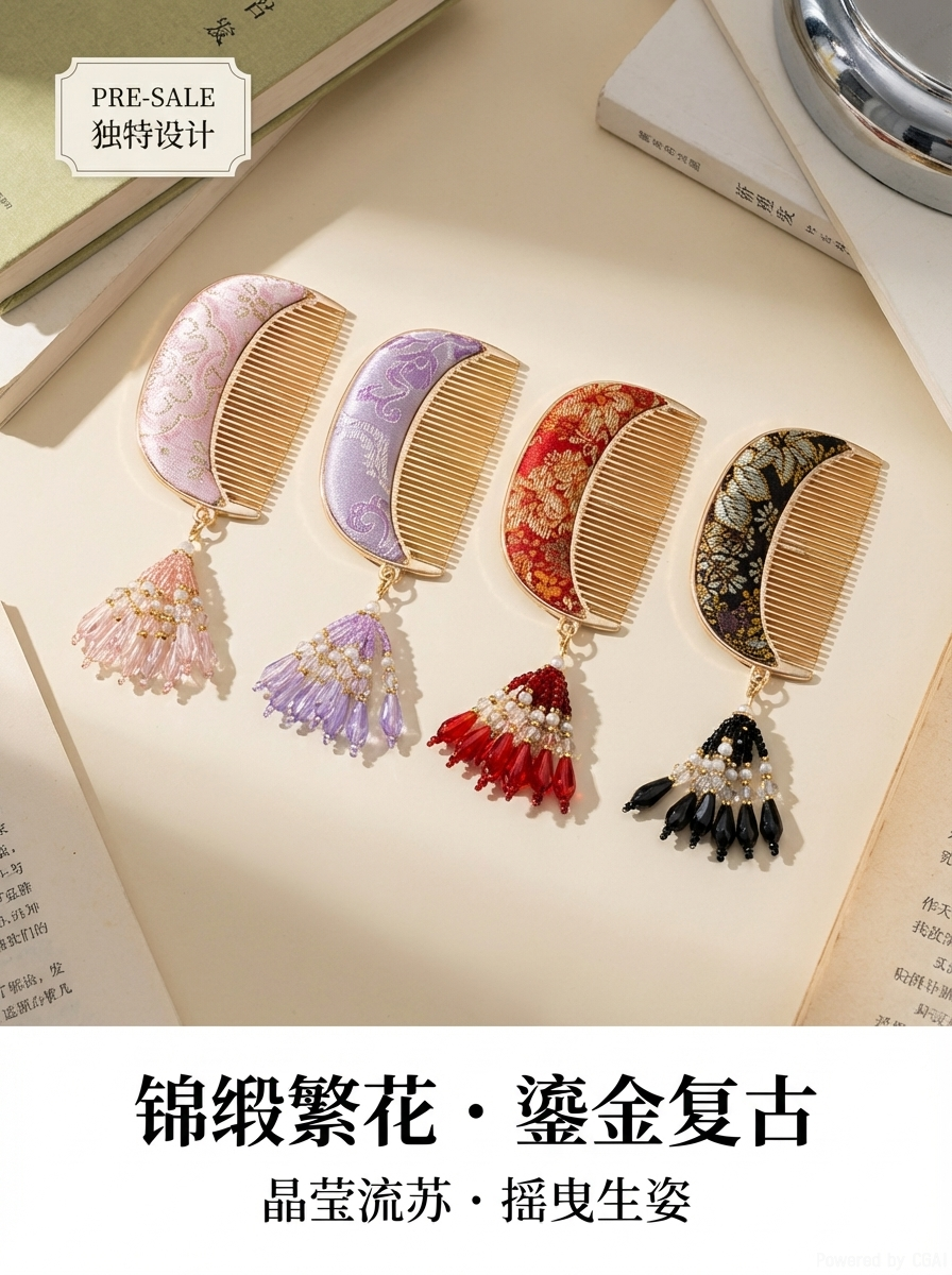 Wedding national trend hair accessories, combs, combs, hair accessories and headwear pic 2