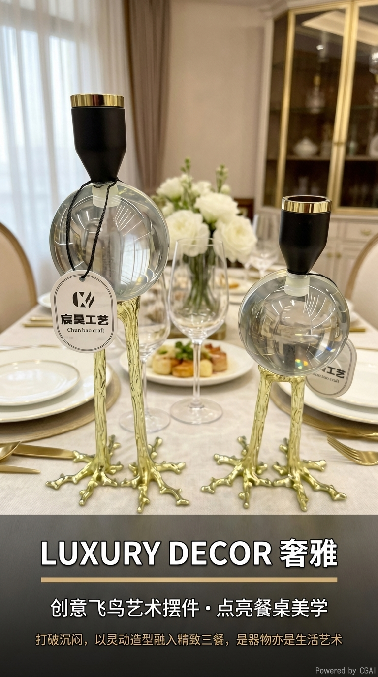 European-style decorative soft furnishings, wedding handicrafts, candlesticks, home items, candlesticks, candlestick handicrafts, candlesticks pic 1