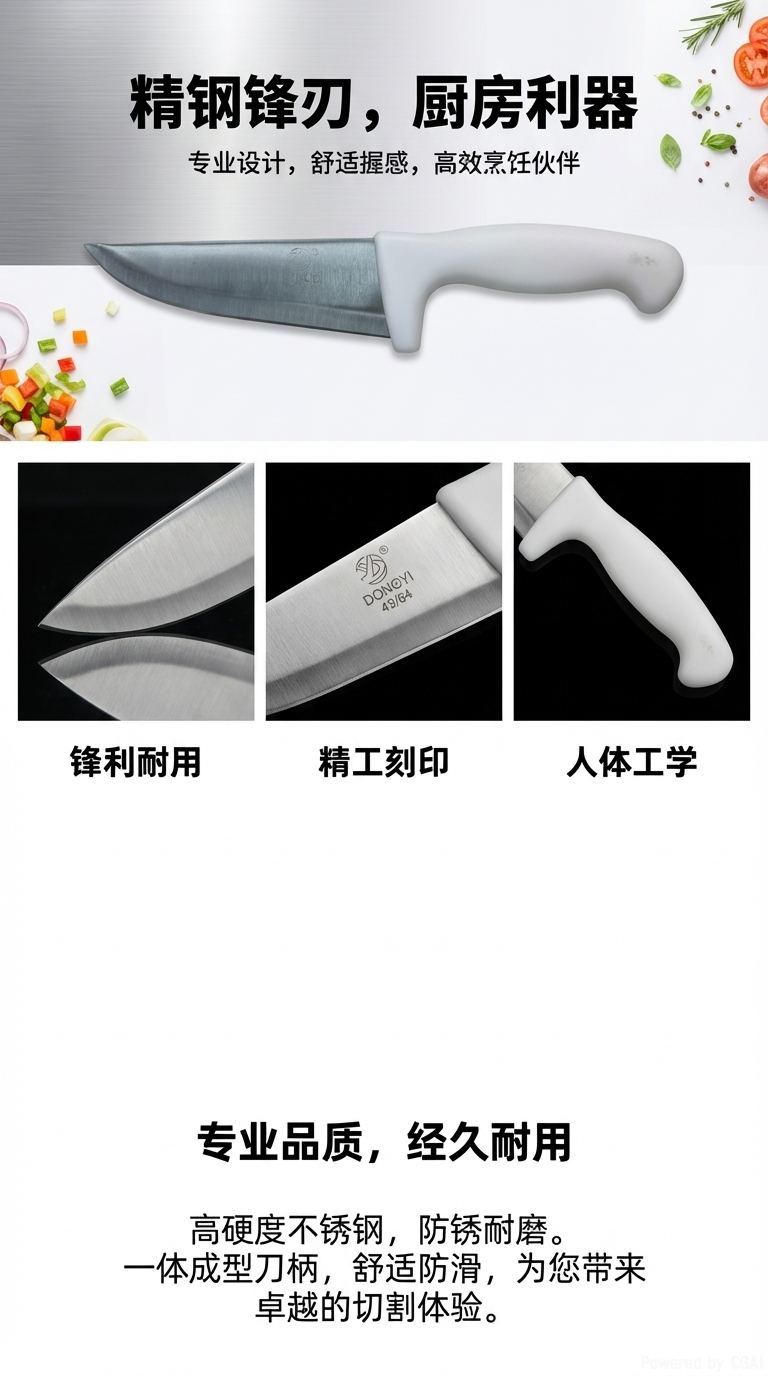 Cuchillos de cocina de acero inoxidable 304 cuchillos de frutas mango de madera cuchillo de cocina cola japonesa cuchillo de cocina único pic 1