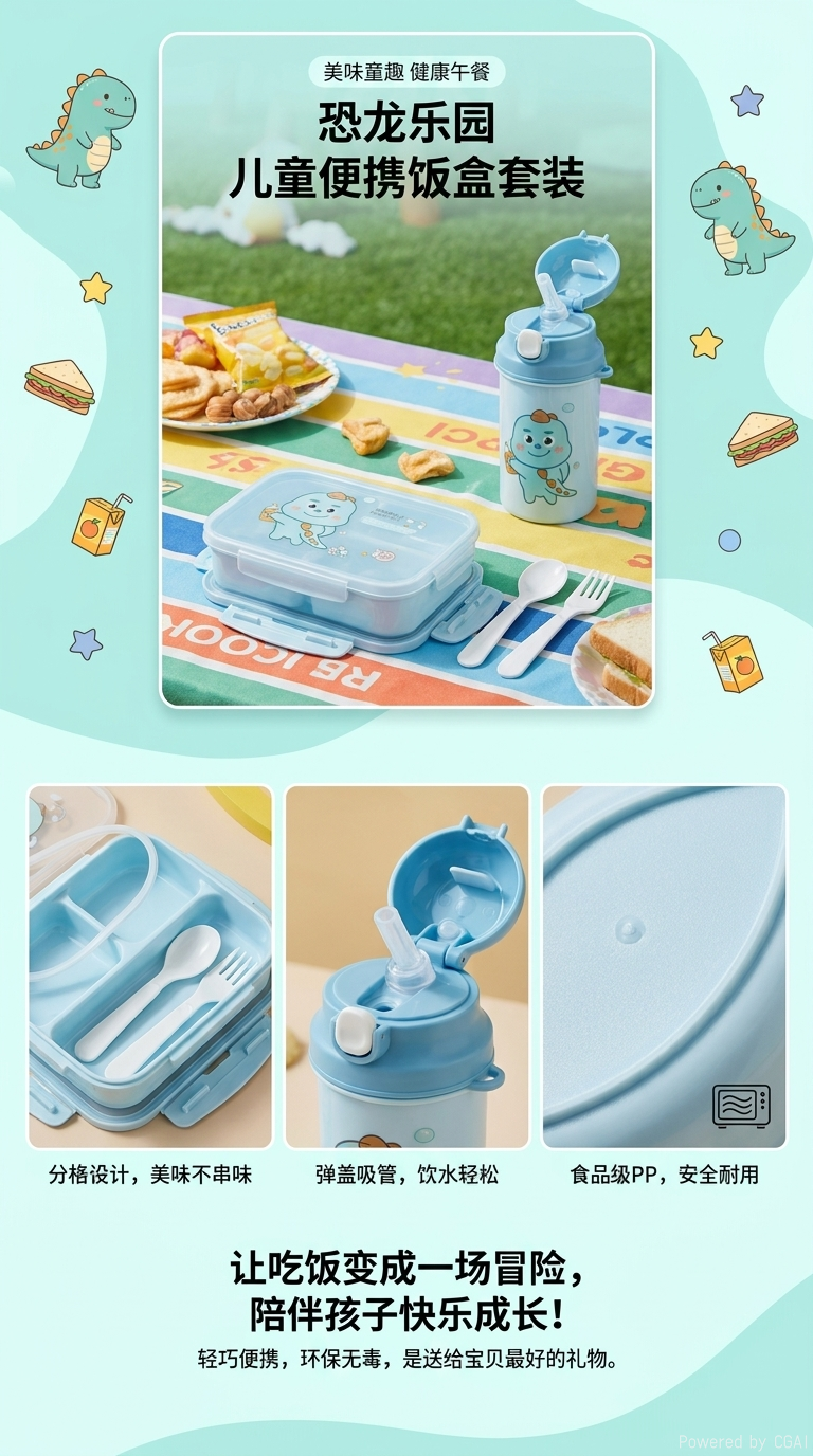 Caja de almuerzo eléctrica caja de bento crisper caja de plástico 180ml estanco hermético calentable por microondas pic 1
