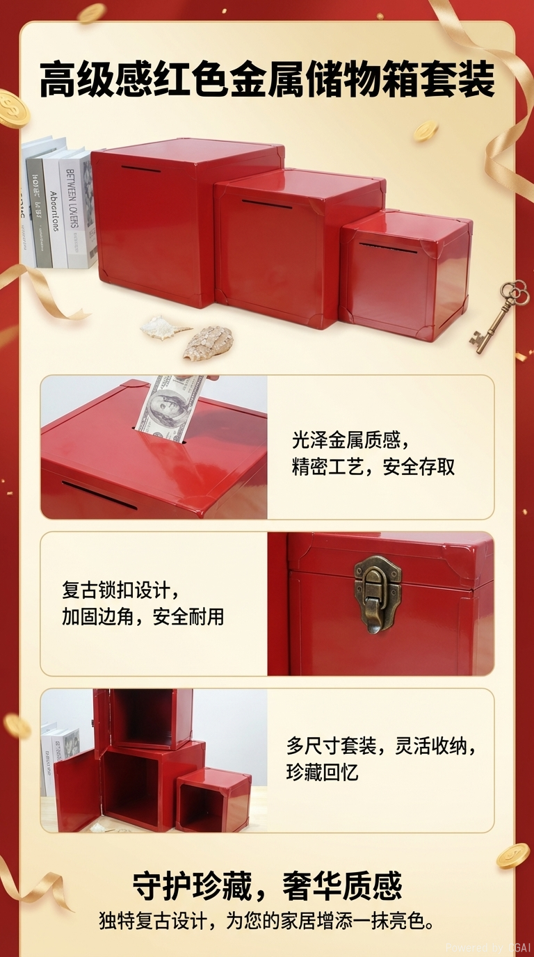 国潮萌粒多用亚克力收纳盒药盒内衣整理盒透明可叠放详情1