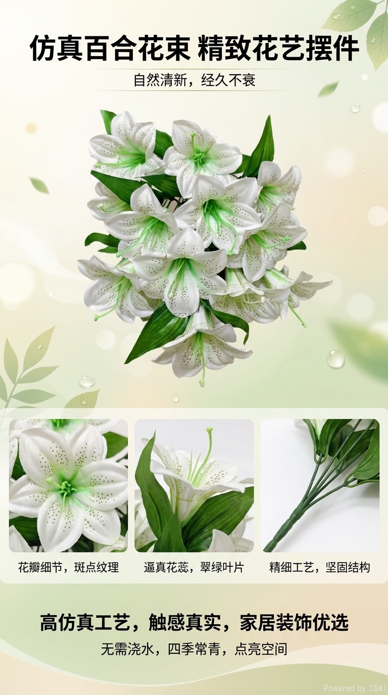 Simulación de flores flores decorativas flores de plástico flores falsas flores hechas a mano materiales de flores para el hogar simulación de flores de plástico 18 cabezas flores de seda flores de plástico flores falsas boda flores artesanales DIY flores artificiales accesorios de disparo pic 1