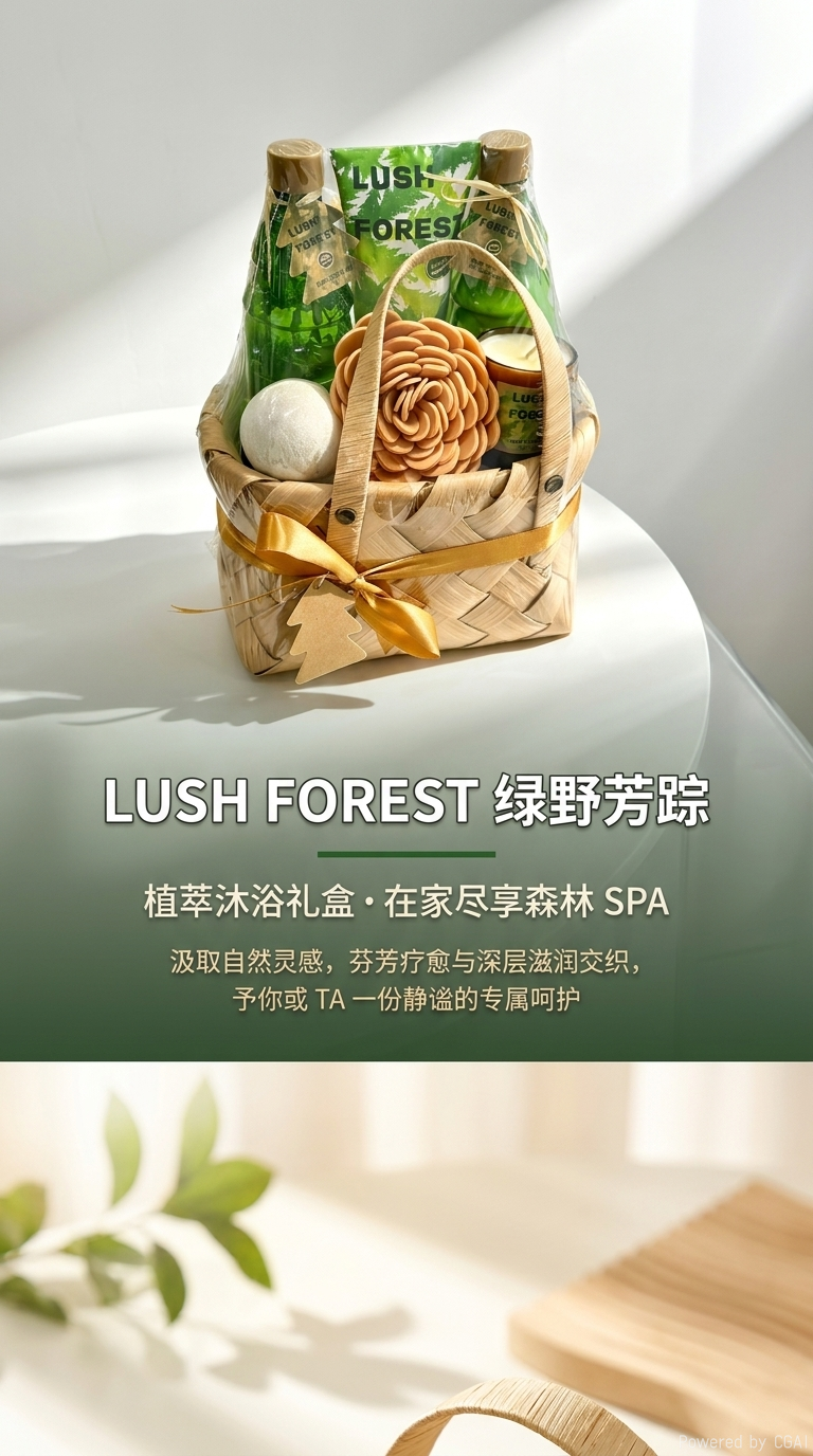 Forest-themed light luxury scented bath gift set pic 1