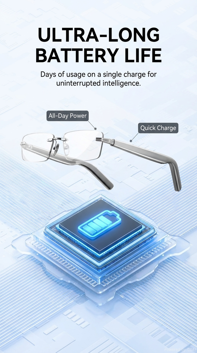 AI智能眼镜防蓝光眼镜FEITUN-FK0190-2智能眼镜详情2