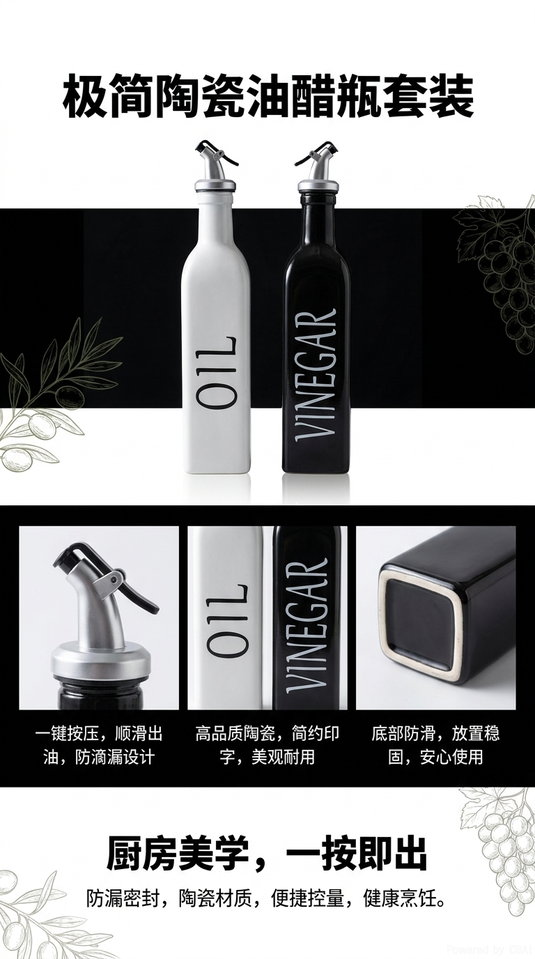 玻璃罐酱油瓶调味瓶罐油壶酱油瓶油壶详情1