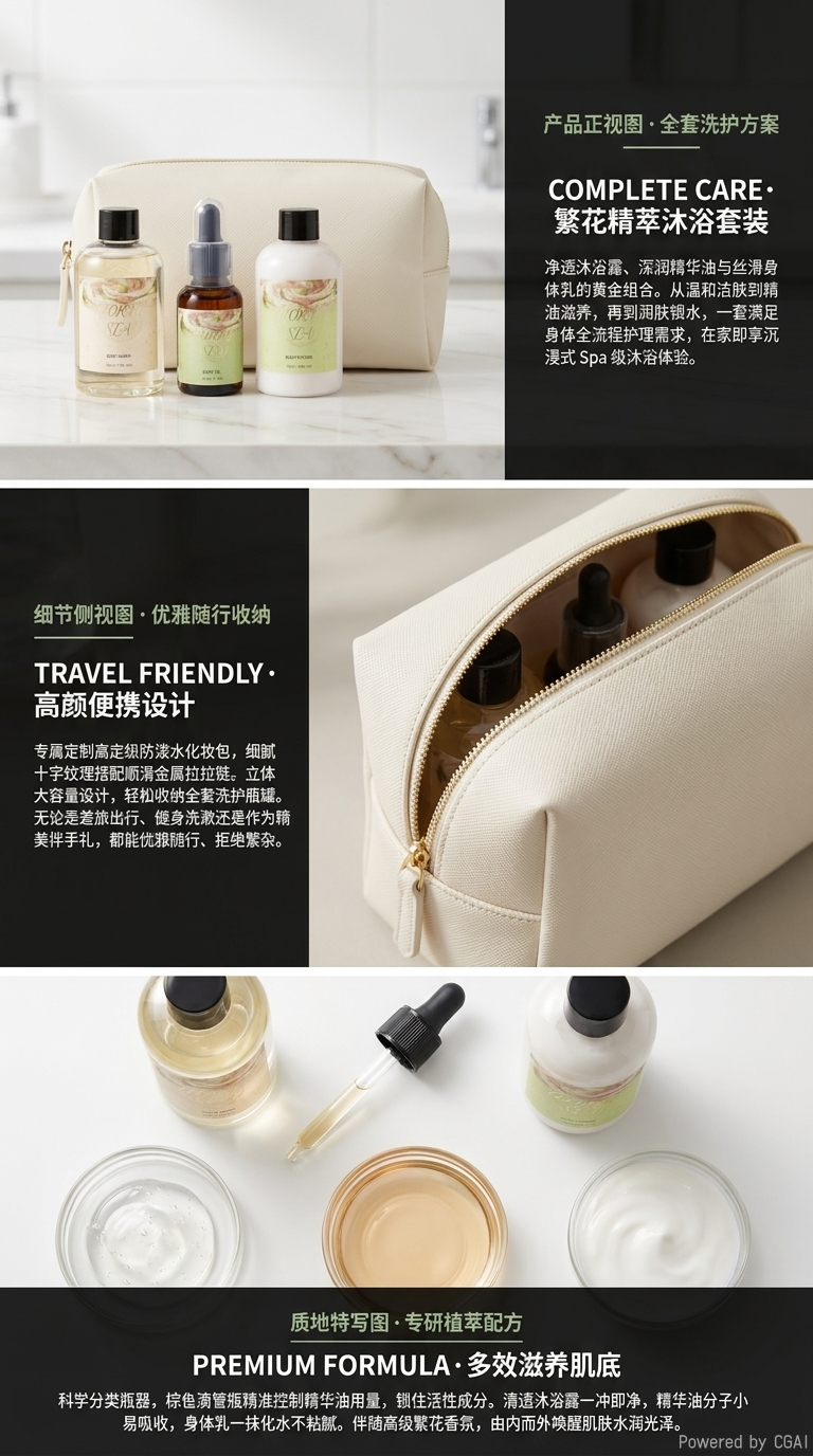 Guerlain Body Wash Gift Box Set 415g Body Wash Essential Oil pic 2