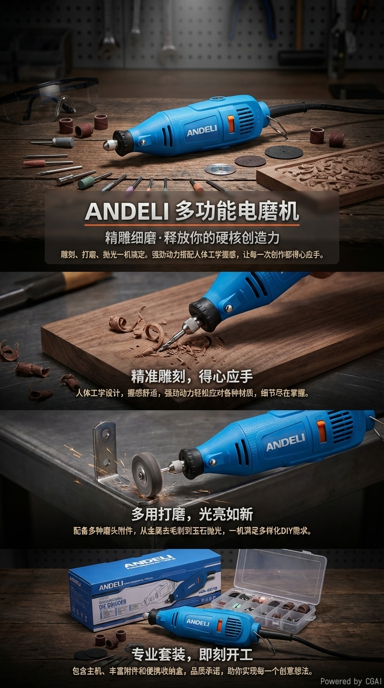 ANDELI ADL-6010 multi-functional electric grinding machine, knife sharpening machine, household multi-functional tool pic 1