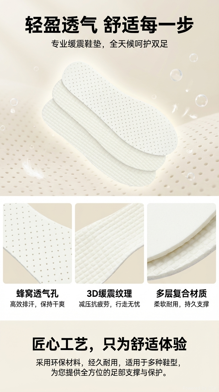 乳胶毛巾布鞋垫详情1