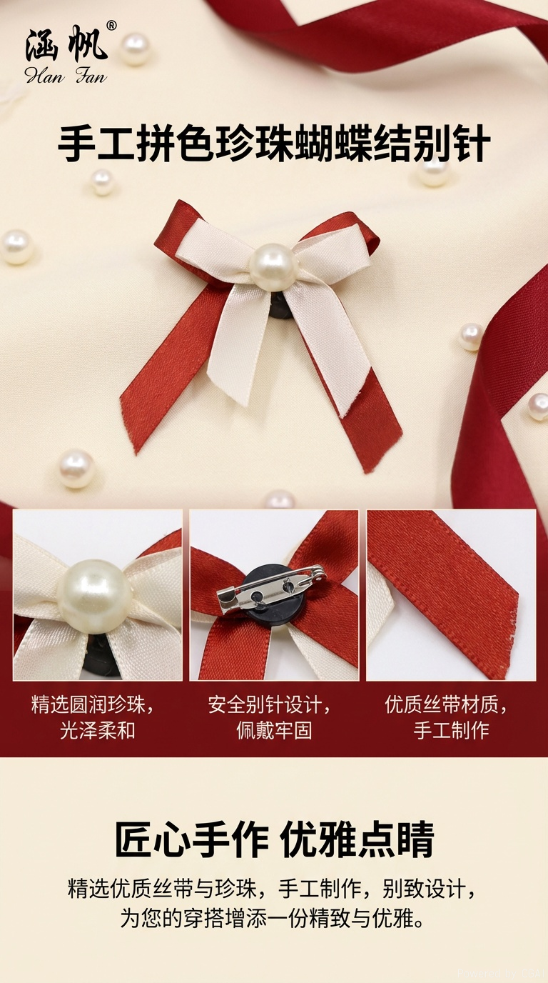 Top-quality retro beaded collar flower bow tie accessories and fashionable decorative items pic 1