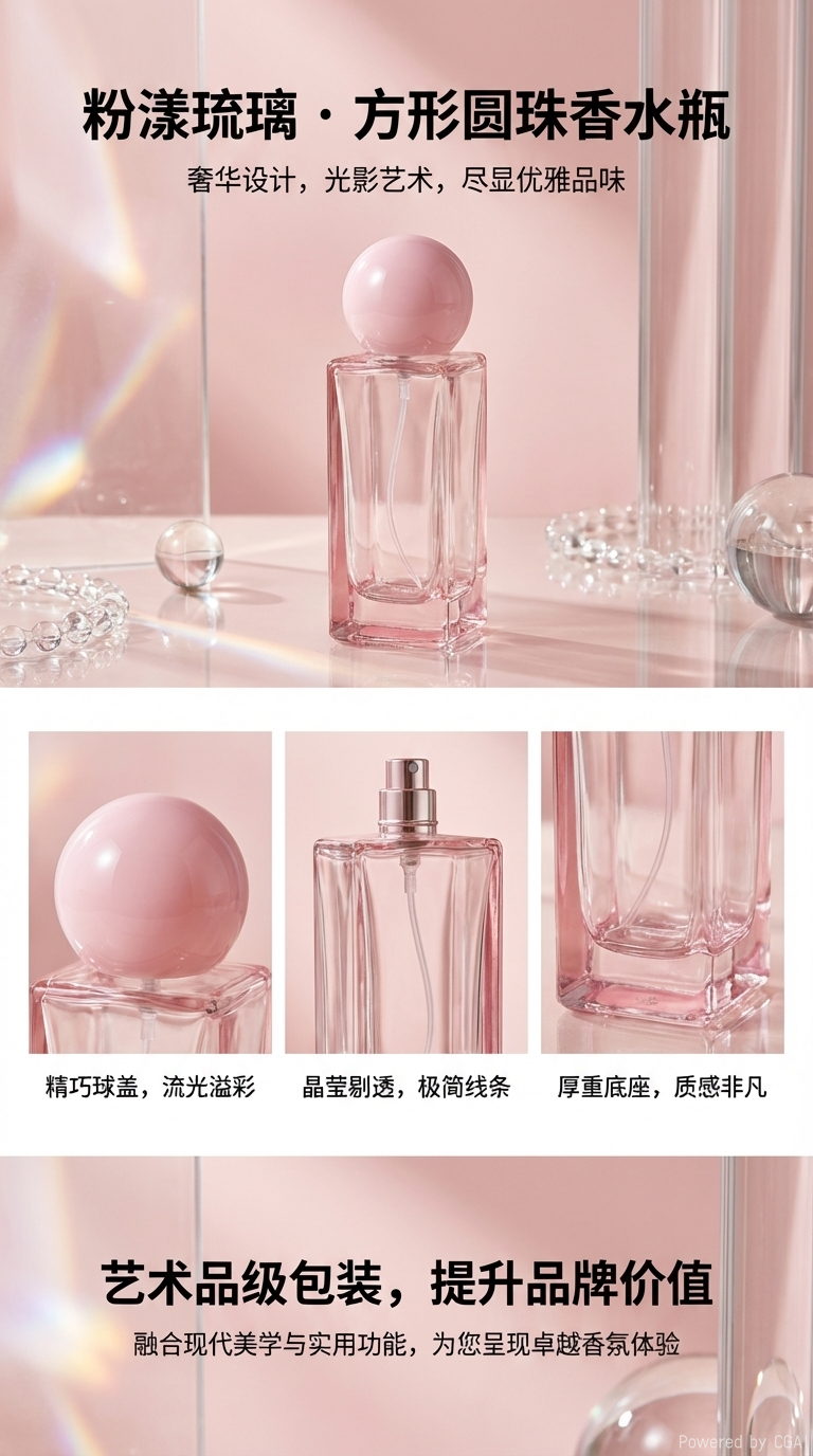 玻璃香水瓶香薰瓶子喷雾瓶30ml彩色香水分装瓶详情1