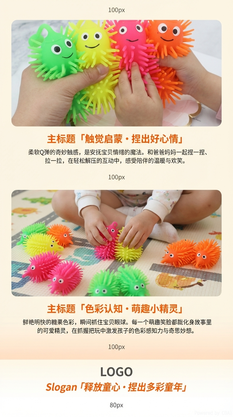 Children's squeezing toy magic tool, small corn fluffy balls, best-selling product, factory direct sales pic 3