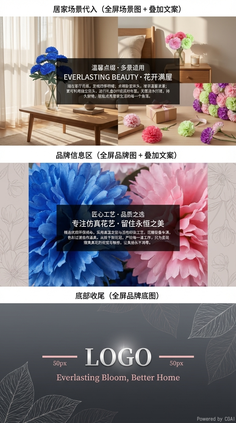 仿真花礼盒钩织仿真花郁金香拉菲草装饰假花春日花束玫瑰仿真礼品仿真花详情3