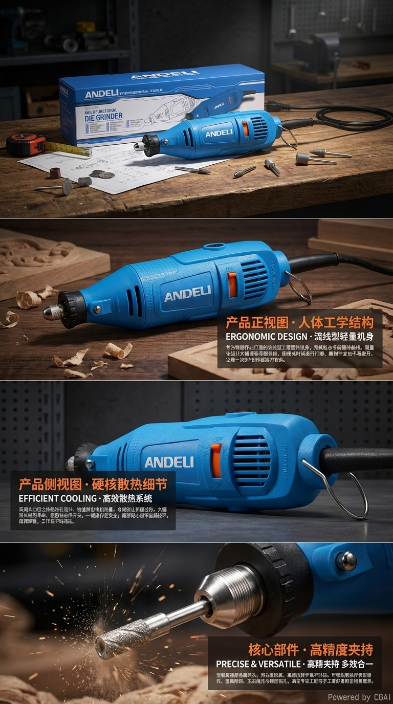 ANDELI ADL-6010 multi-functional electric grinding machine, knife sharpening machine, household multi-functional tool pic 2