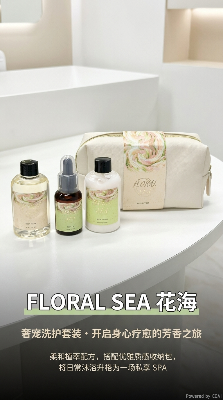 Guerlain Body Wash Gift Box Set 415g Body Wash Essential Oil pic 1