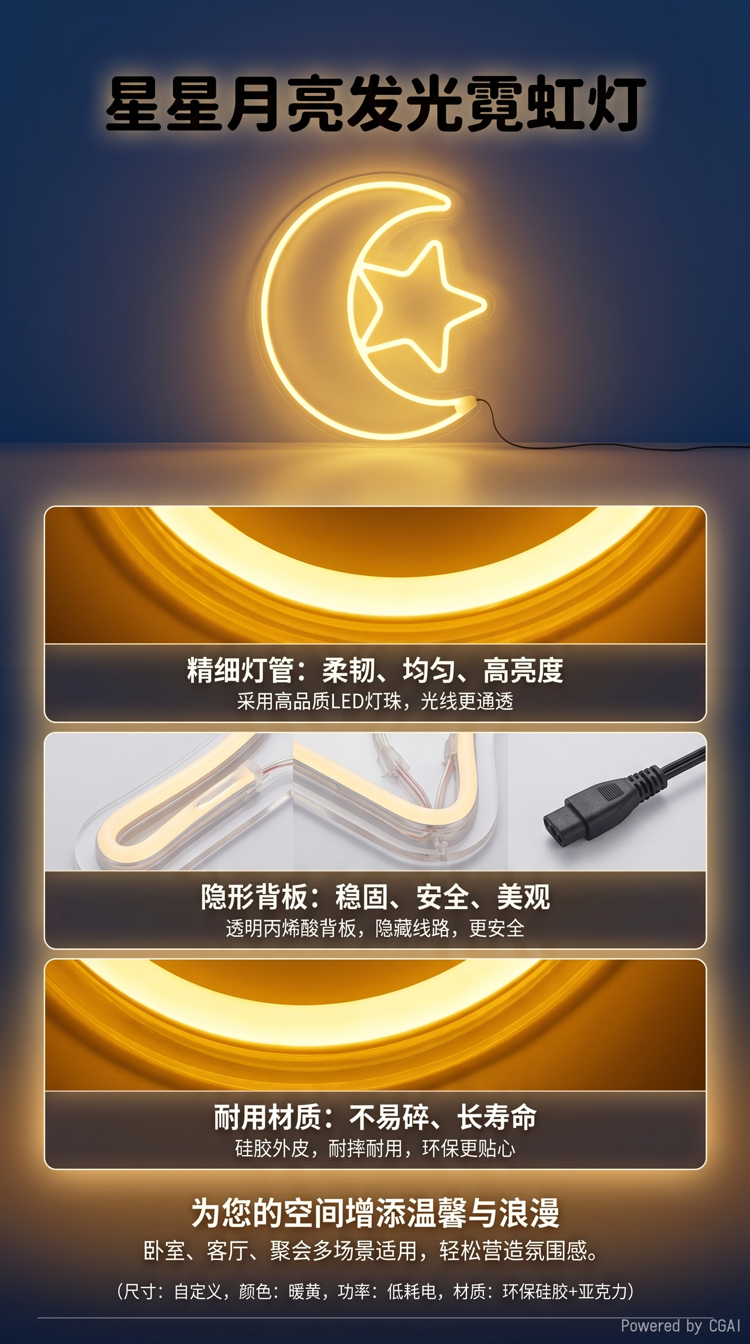 圣诞铃铛发光装饰品LED发光铃铛圣诞装饰灯详情2