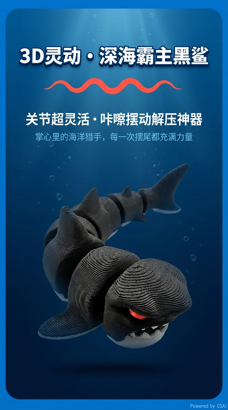 3D printed toys, cartoon animals, plastic toys, small animal models pic 1