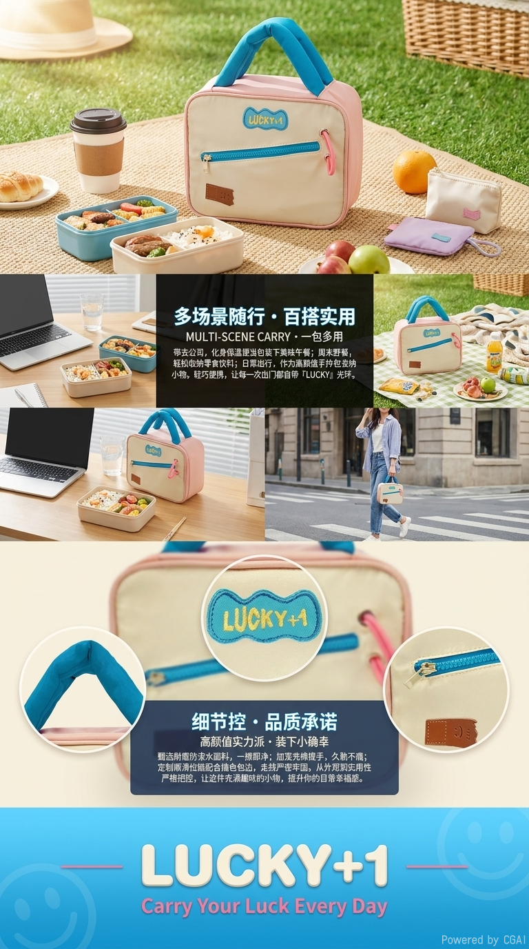 Aidihua's new trendy and cute color-blocking makeup bag, large-capacity travel and business trip toiletry bag, makeup bag and storage bag pic 3