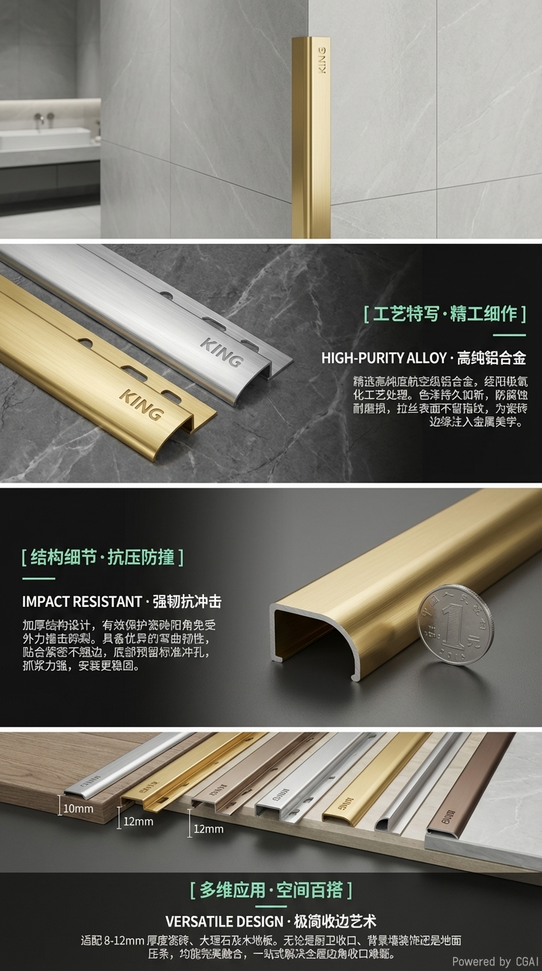 高纯铝合金金属条形装饰件铝卷铝管子cnc3018铝型材铝卷cnc3018cnc铝管子铝型材详情2