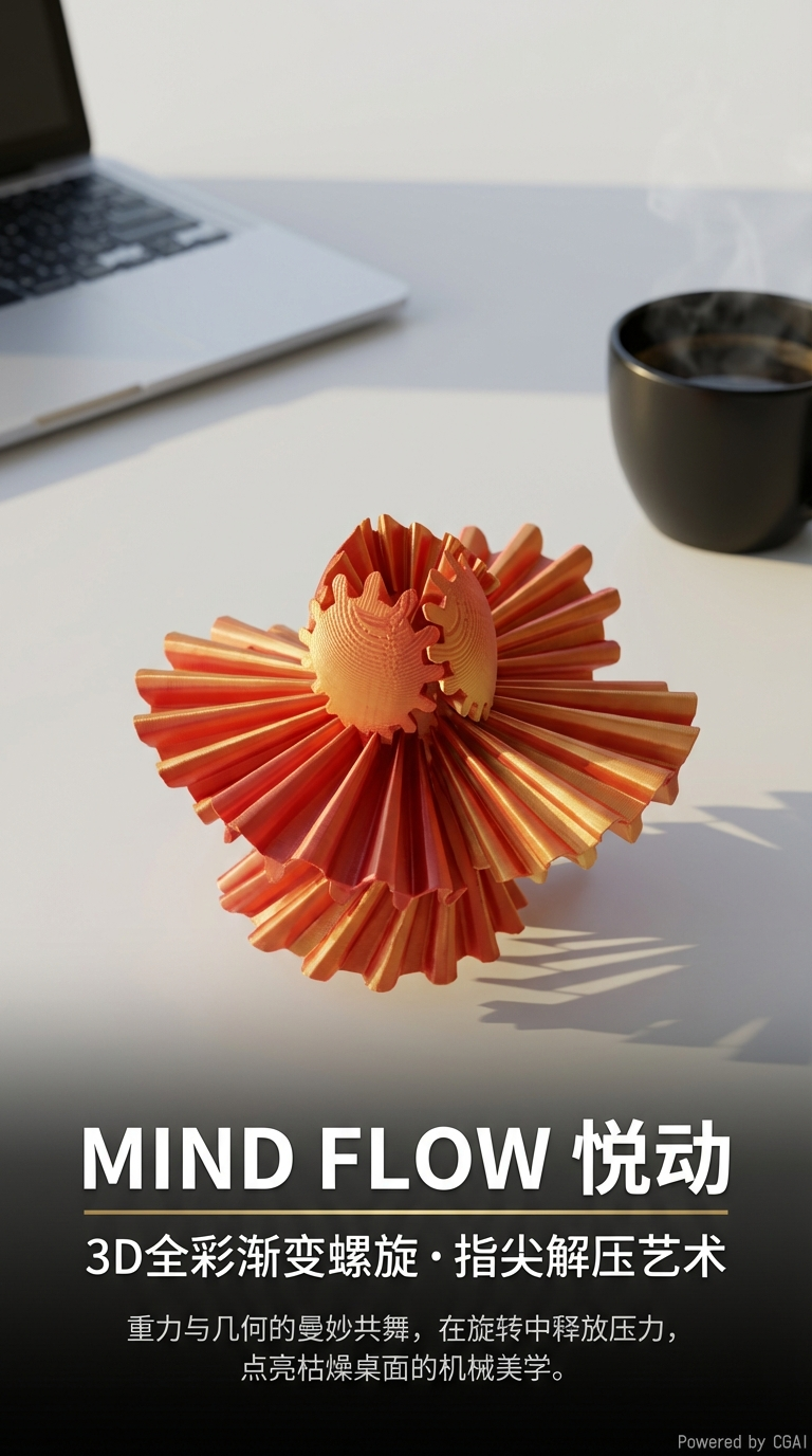The red flower-shaped 3D printed model, 3D printer consumables, creative process, suitable for 3D printers, with a variety of materials pic 1