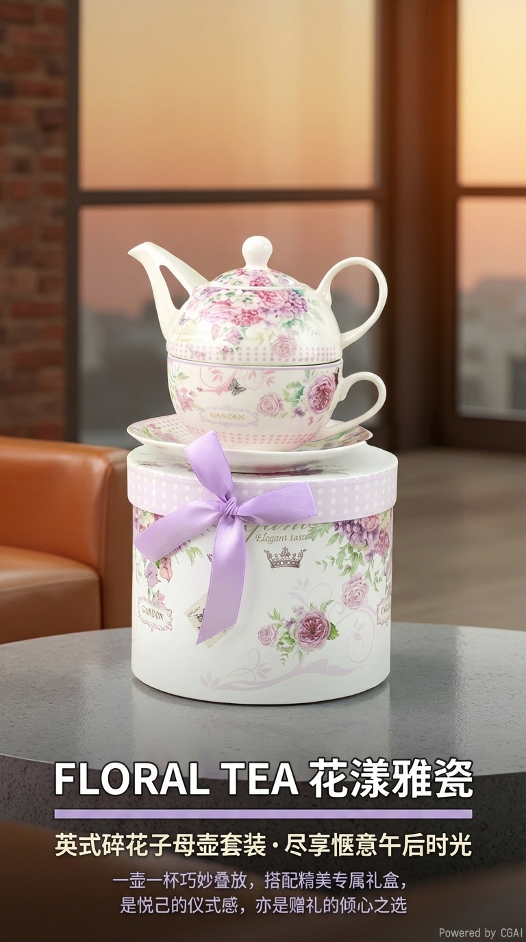 宫廷五福茶具套装 茶具禮盒 傳統工藝茶具組茶具茶具套装套装五福茶具宫廷茶具茶具详情1