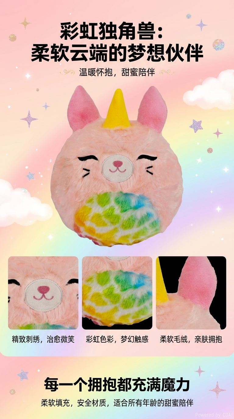 潮流玩偶毛绒公仔娃娃批发定制毛绒玩具柔软可爱详情1