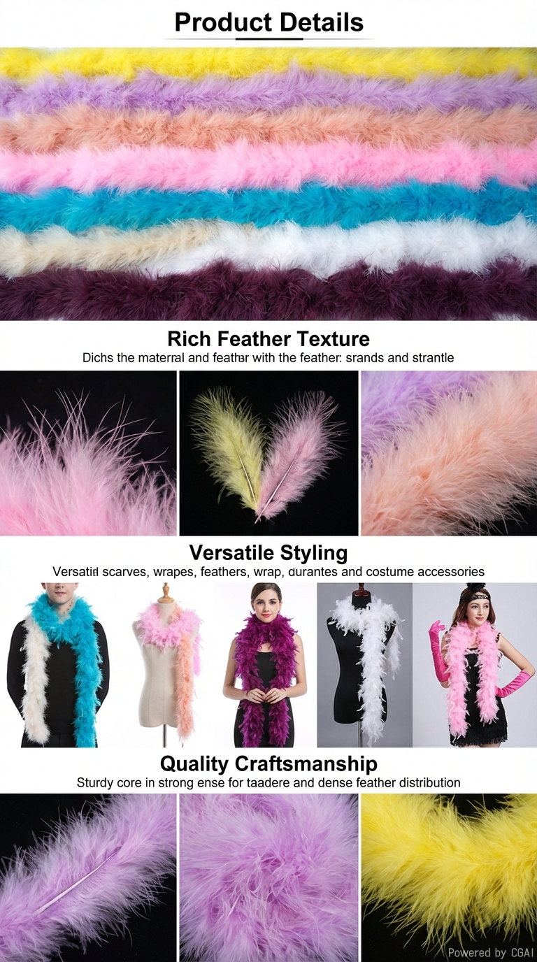 火鸡毛条羽毛条头饰品装饰羽毛材料服装服饰辅料详情3