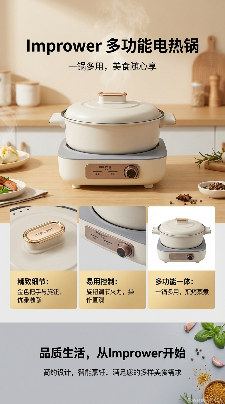 安博尔电动煮茶器便携式家用迷你电煮壶烧水泡茶神器DHG-F50C15详情2