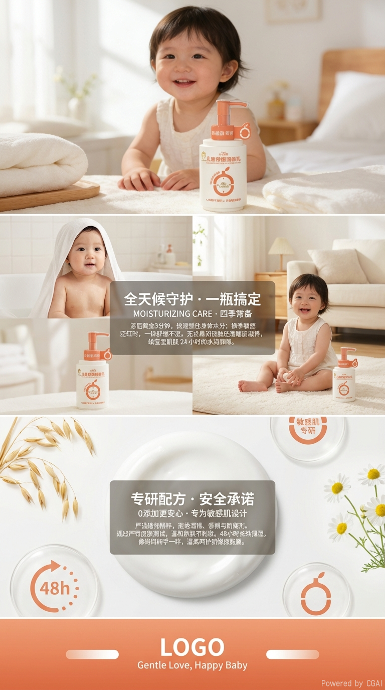 Loción calmante para niños loción calmante para niños hidratante y reparador suave no irritante crema para bebés y niños pic 3