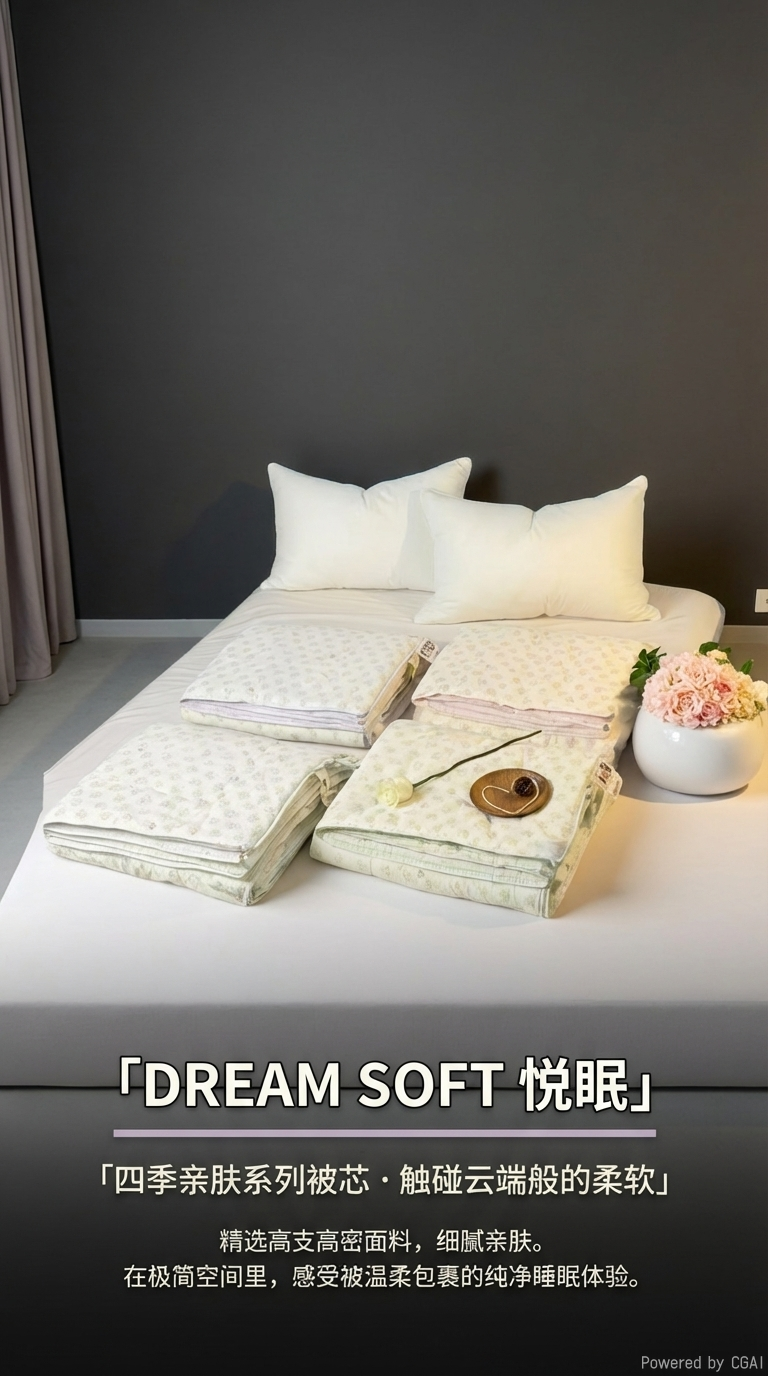 Custom-made bedding with 100-count pure cotton brushed fabric waterproof quilt covers pic 1