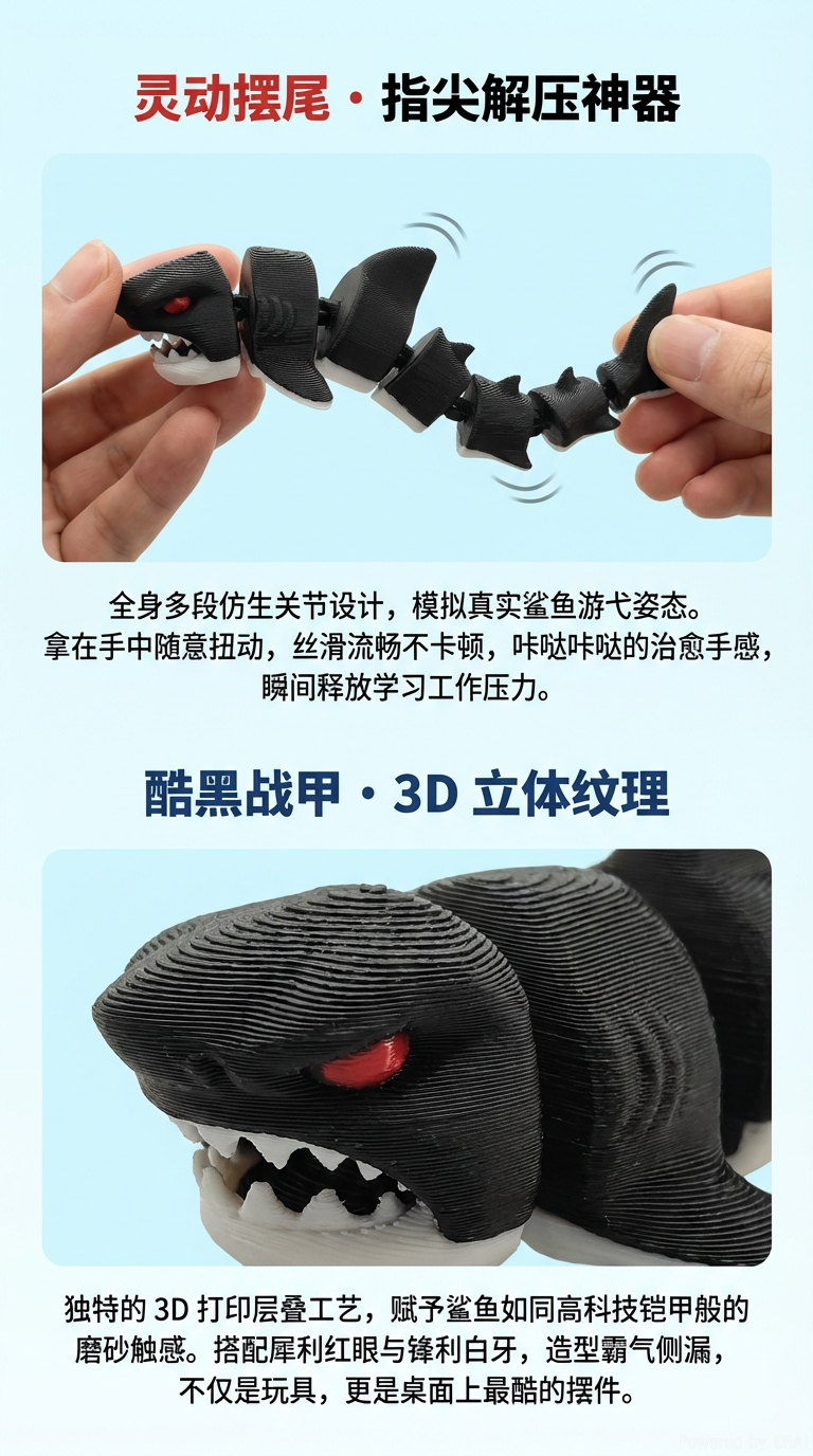 3D printed toys, cartoon animals, plastic toys, small animal models pic 2