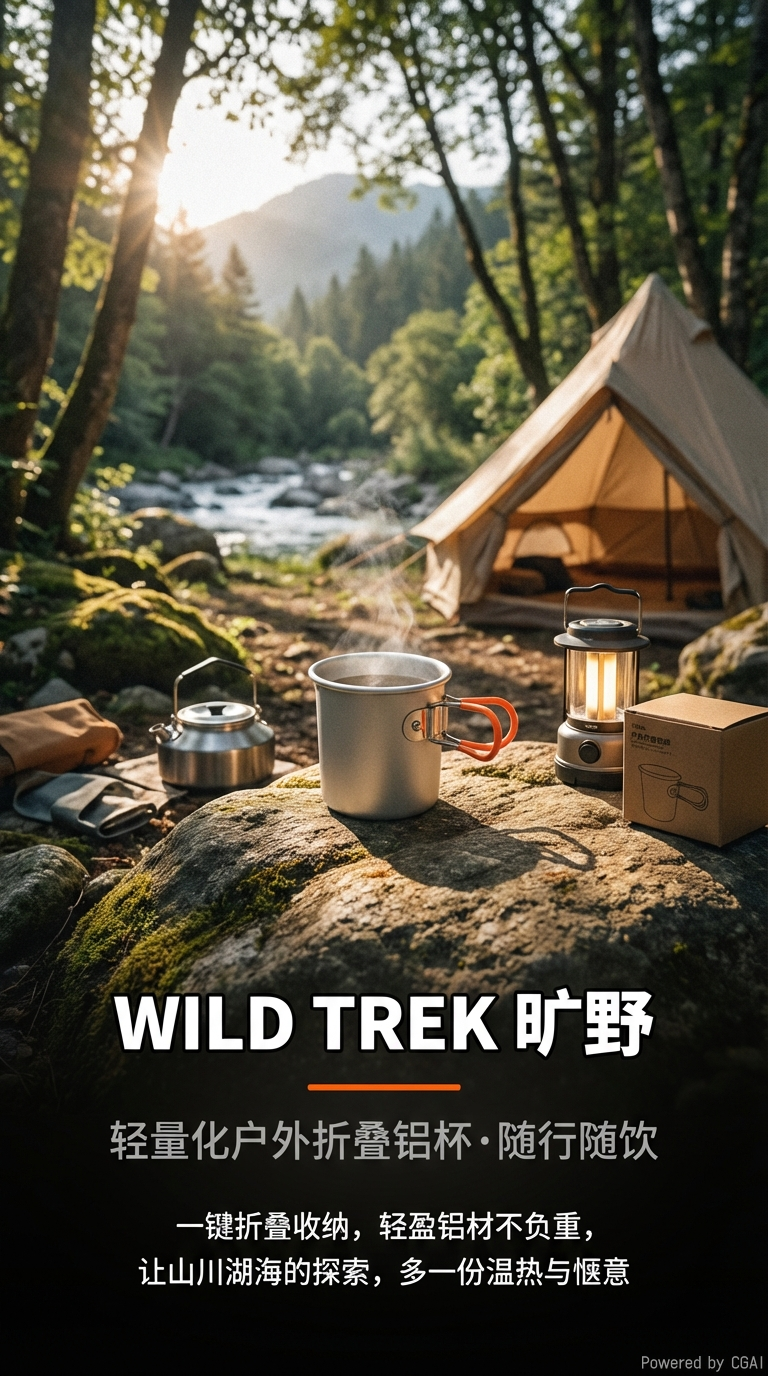 150ml/300ml outdoor aluminum alloy folding small tea cups, picnic water cups, coffee cups, camping barbecue wine cups, self-driving tour mouthwash cups pic 1