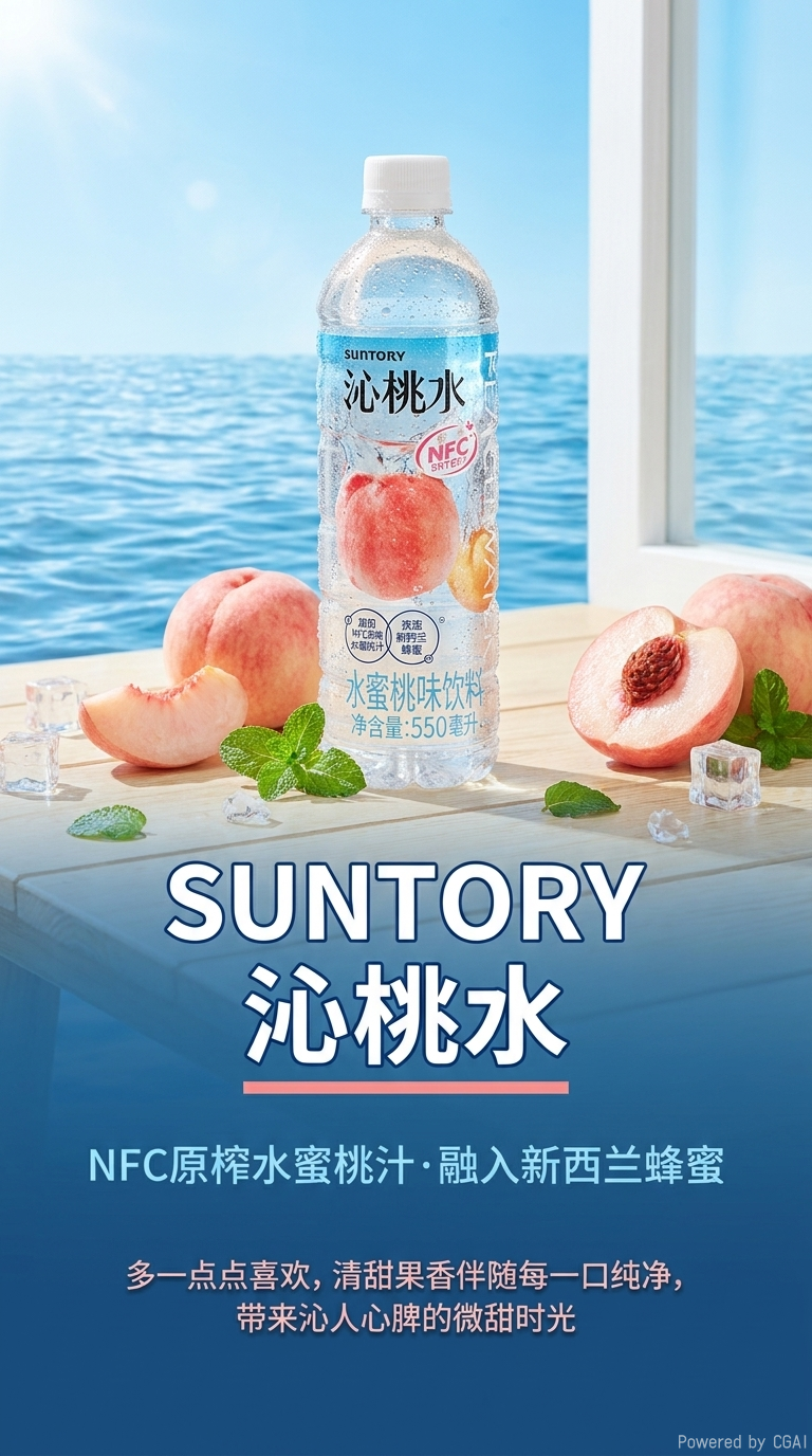 Free shipping! Suntory Peach Water 550ml Sweet and Refreshing, not greasy, exercise Hydration, Meal Relief, White Grape Juice Drink pic 1