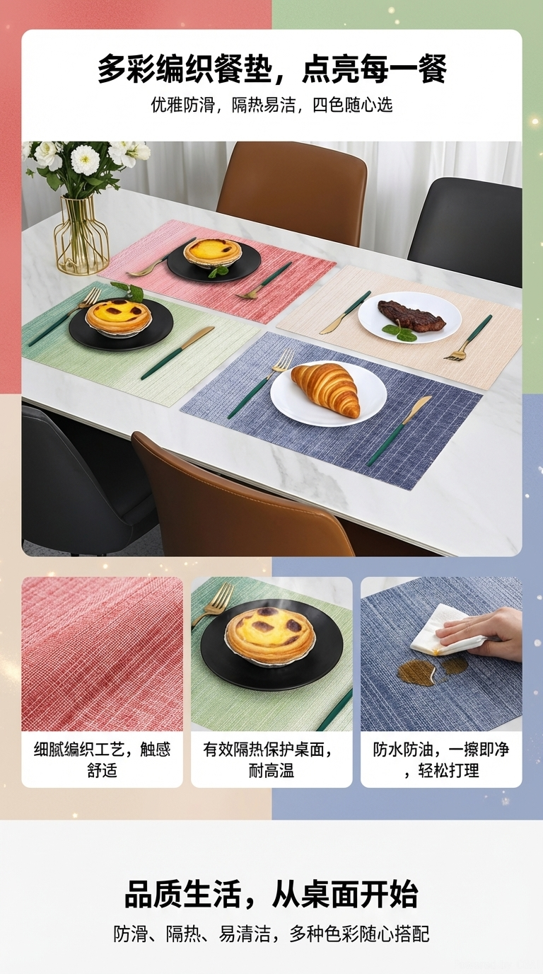 可折叠中岛台餐桌成套组合家用简易饭桌客厅用详情1