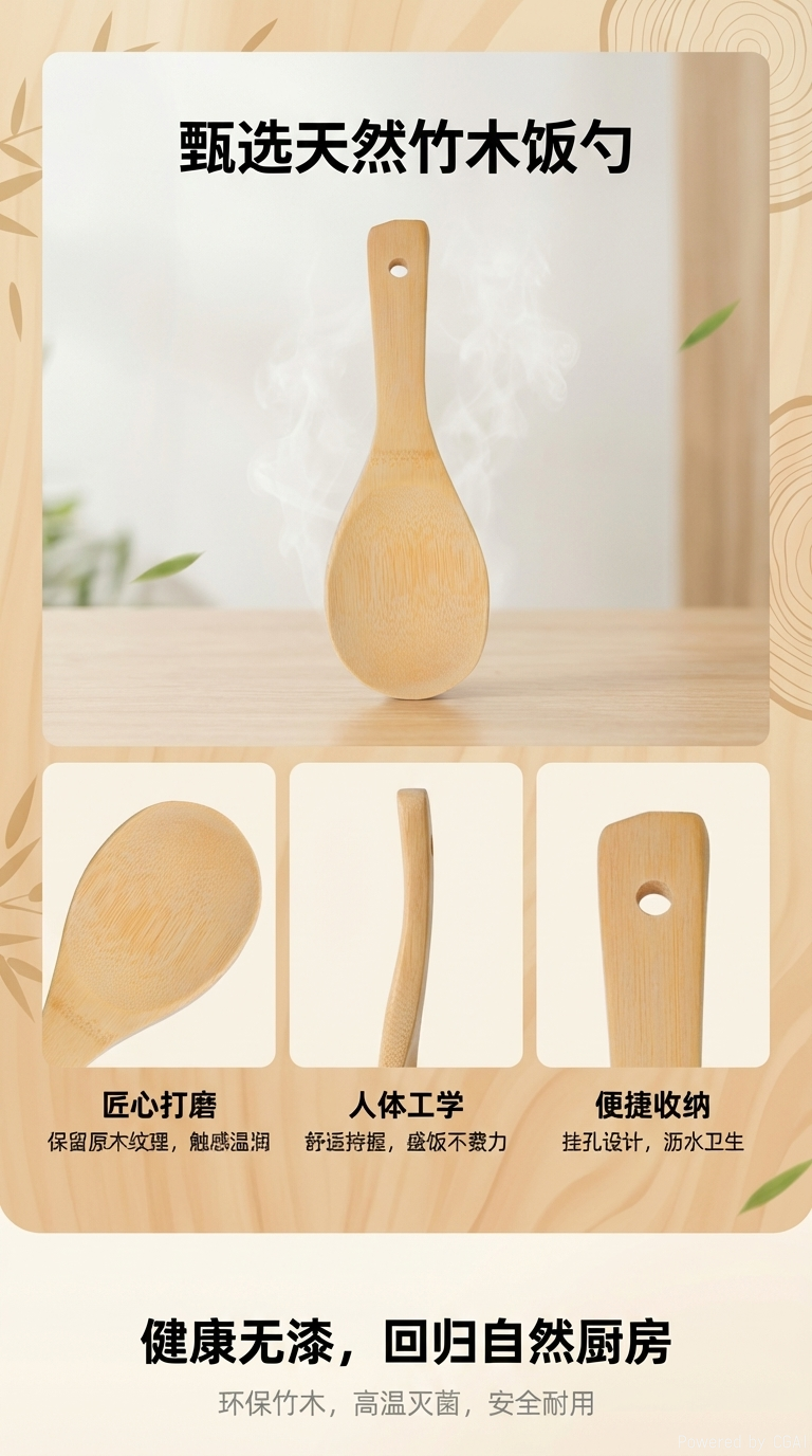 木质汤勺金属小勺饭勺塑料锅铲调羹多功能厨房勺子详情1