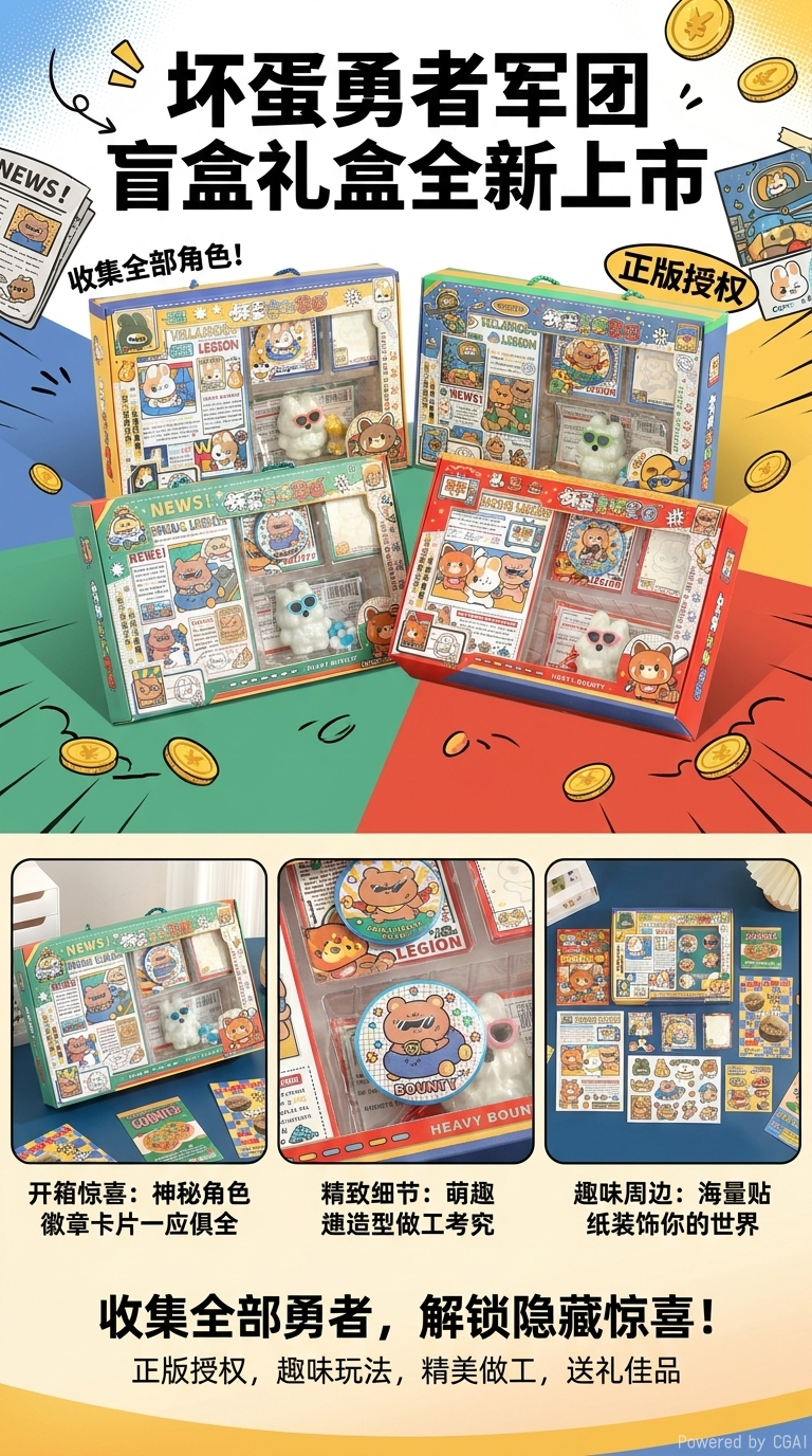 Cartoon Fun Gift Box Set of Bad Guy Nose Ga pic 1
