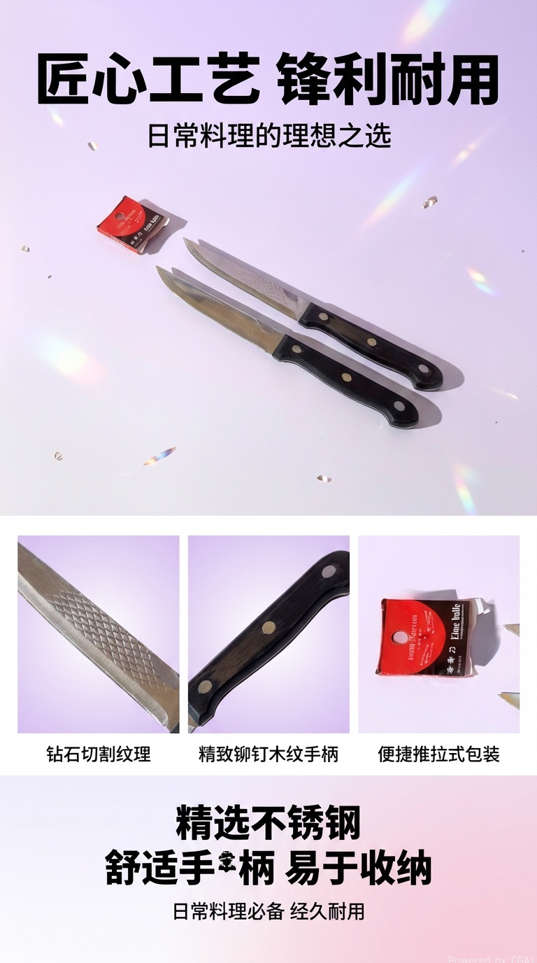 Cuchillo de frutas herramienta de corte de cocina multifuncional durable afilado aplicable corte de frutas y verduras pic 1