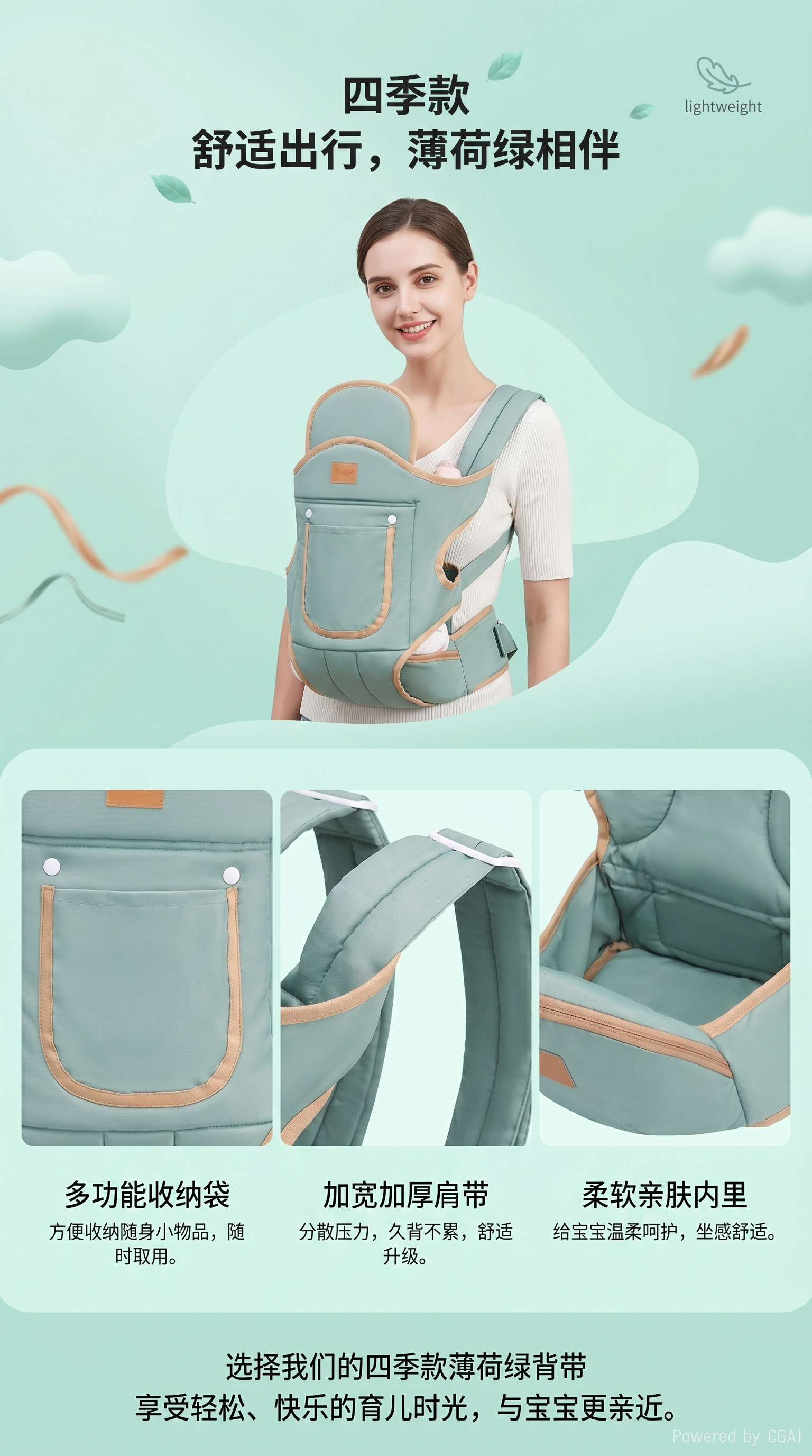 وظهر الأطفال عبر الحدود مع حزامهم المتنقل المتعدد الأغراض بظهورهم على ظهر الطفل 100703406 pic 1