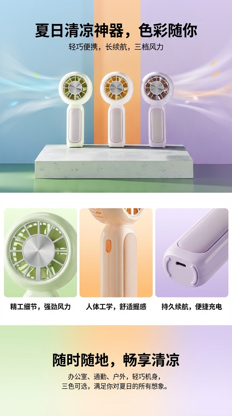 睿旺科技冰锤风扇便携式迷你手持扇冷风扇手持风扇F72110240397详情1