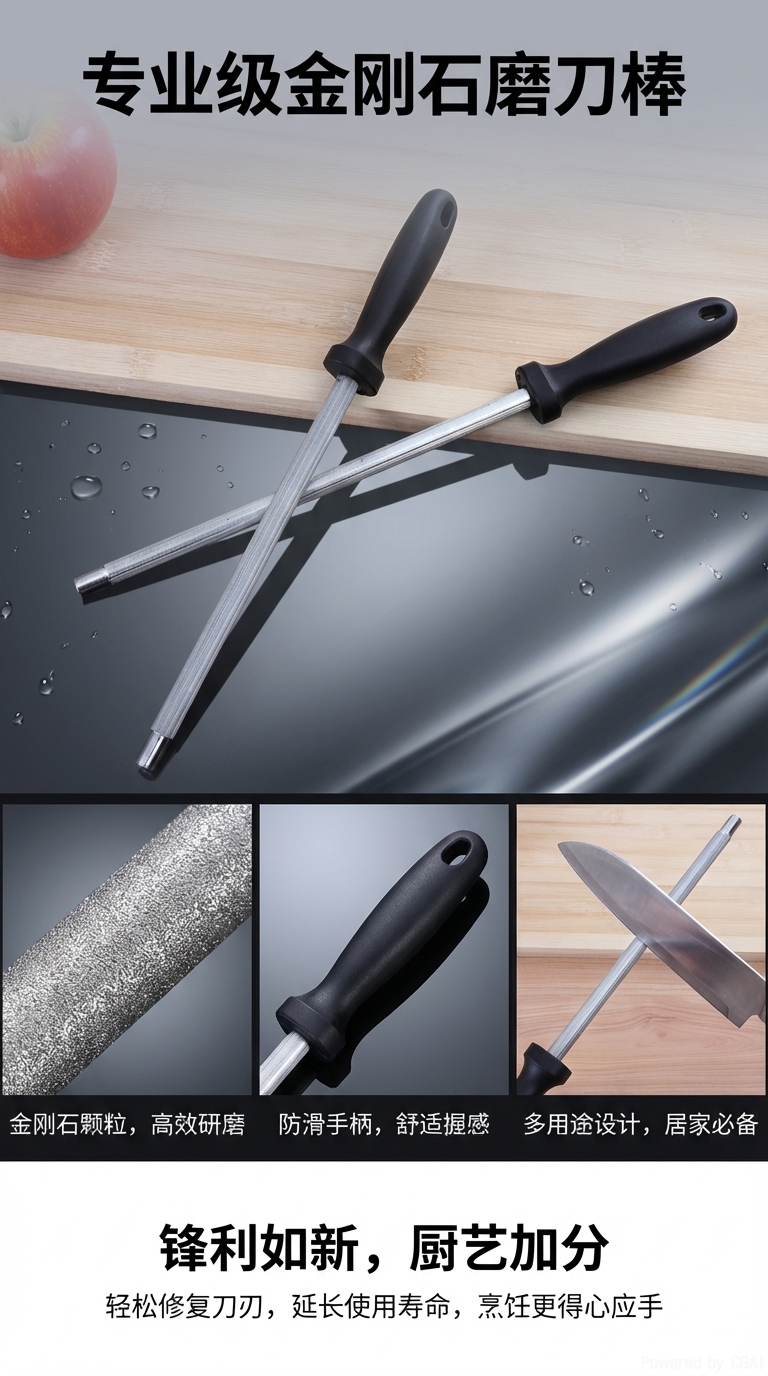 不锈钢研磨棒胡椒自动研磨器便携式厨房工具家用神器详情1